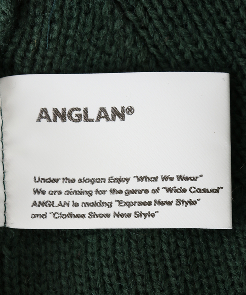 ANGLAN（アングラン）の「【ANGLAN / アングラン】Label Essential Beanie（ニットキャップ/ビーニー・レディース・ブラック/オレンジ/グリーン/ネイビー・FREE）」の12枚目の写真