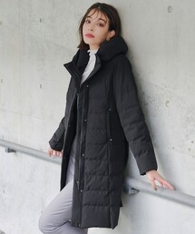 【ダウン70%撥水加工】スタンドカラーダウンコート