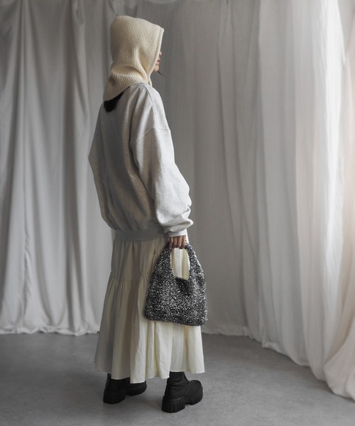 minia（ミニア）の「ラメシャギーニットミニバッグ（ハンドバッグ・レディース・ブラック/シルバー/レッド・FREE）」の11枚目の写真