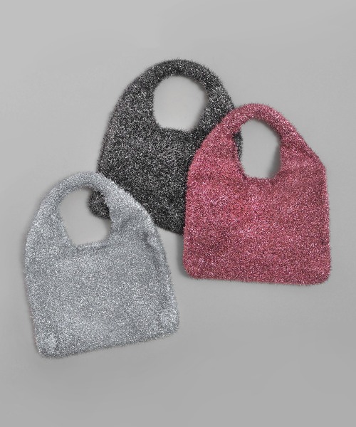 minia（ミニア）の「ラメシャギーニットミニバッグ（ハンドバッグ・レディース・ブラック/シルバー/レッド・FREE）」の22枚目の写真