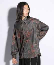 HARE | ストーンマーブルプリントシャツ(HARE)(シャツ/ブラウス)