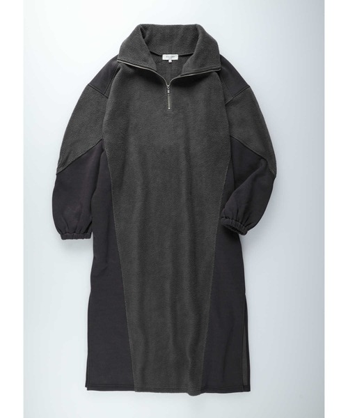 BACK NUMBER(バックナンバー)の「【BACK NUMBER】裏起毛切り替えワンピース(ワンピース・レディース・ダークグレー/キナリ・M/L)」の14枚目の写真