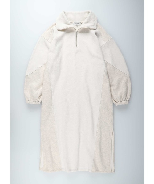 BACK NUMBER(バックナンバー)の「【BACK NUMBER】裏起毛切り替えワンピース(ワンピース・レディース・ダークグレー/キナリ・M/L)」の15枚目の写真