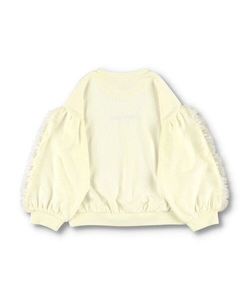 BRANSHES(ブランシェス)の「袖チュールフリルトレーナー(スウェット・キッズ・ブルー/アイボリー/ピンク・100/120/130/110/150/90/140)」の15枚目の写真