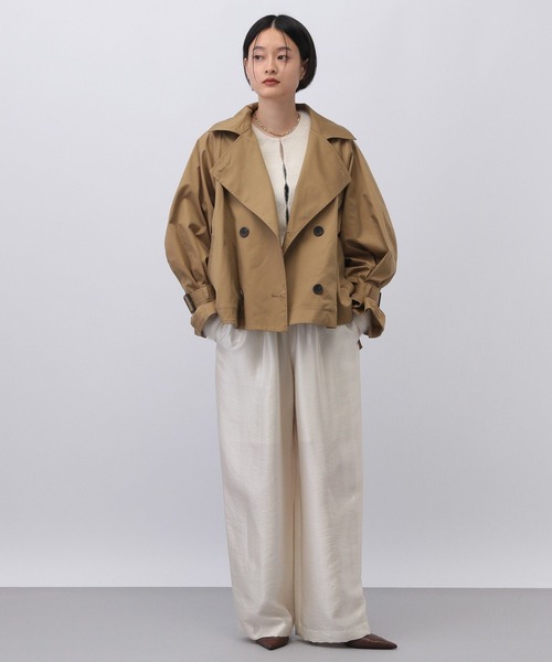 キャンディースリーブショートトレンチコート（トレンチコート）｜A