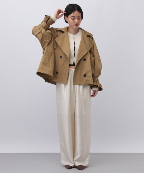 キャンディースリーブショートトレンチコート（トレンチコート）｜A