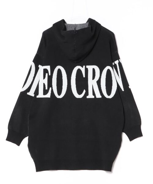 RODEO CROWNS WIDE BOWL（ロデオクラウンズワイドボウル）の「ロゴニットパーカーワンピース（ワンピース・レディース・マスタード/ブラック/杢グレー・FREE）」の4枚目の写真