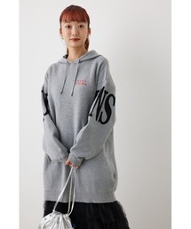 ロゴニットパーカーワンピース