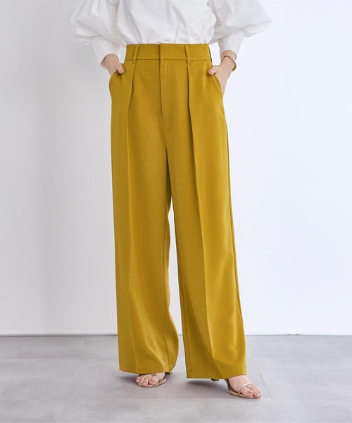 ワンタックハイウエストワイドパンツ（その他パンツ）｜ur's（ユアーズ） 5,469円