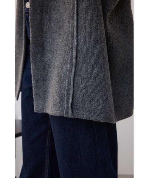 AZUL by moussy（アズールバイマウジー）の「オーバーサイズトッパーカーディガン（カーディガン/ボレロ・レディース・ブラック/グレー・FREE）」の21枚目の写真