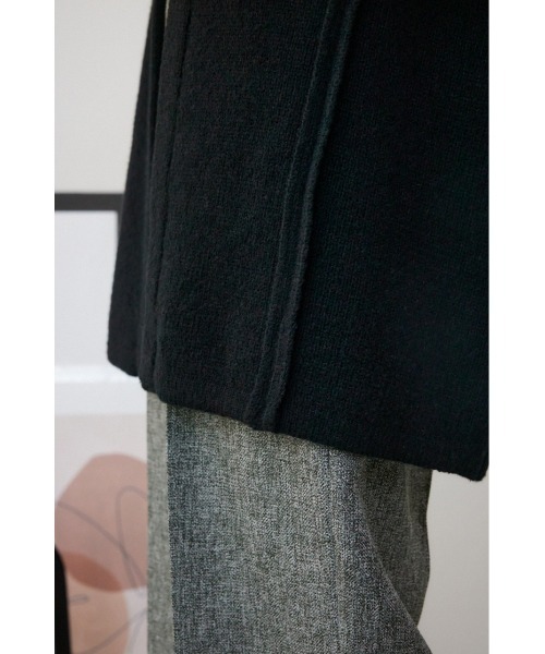AZUL by moussy（アズールバイマウジー）の「オーバーサイズトッパーカーディガン（カーディガン/ボレロ・レディース・ブラック/グレー・FREE）」の11枚目の写真