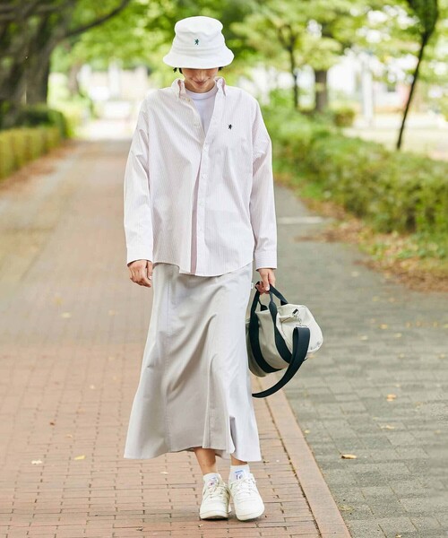 GYMPHLEX(ジムフレックス)の「Gymphlex | ボストンバッグ S(ボストンバッグ・レディース・グレイッシュベージュ/オレンジ/ブラック・-)」の5枚目の写真