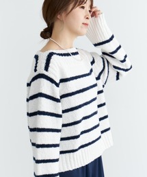 BARNYARDSTORM | スラブボーダーニット(ニット/セーター)