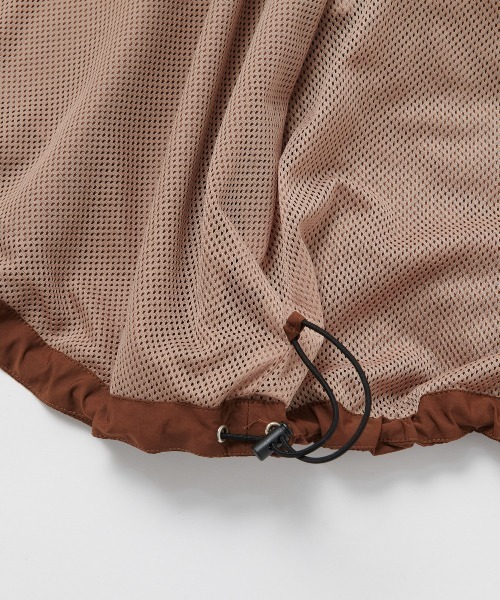 PARROTT CANVAS（パロットキャンバス）の「PARK BLOUSON/パーク ブルゾン（ブルゾン・レディース・ネイビー/ブラウン・ONE SIZE）」の5枚目の写真