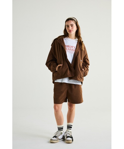 PARROTT CANVAS（パロットキャンバス）の「PARK BLOUSON/パーク ブルゾン（ブルゾン・レディース・ネイビー/ブラウン・ONE SIZE）」の10枚目の写真
