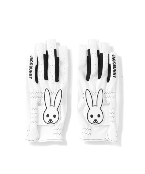 JACK BUNNY ゴルフグローブ ホワイト/オレンジ Jack Bunny!!（ジャックバニー）の「【Jack Bunny!!】ネイル