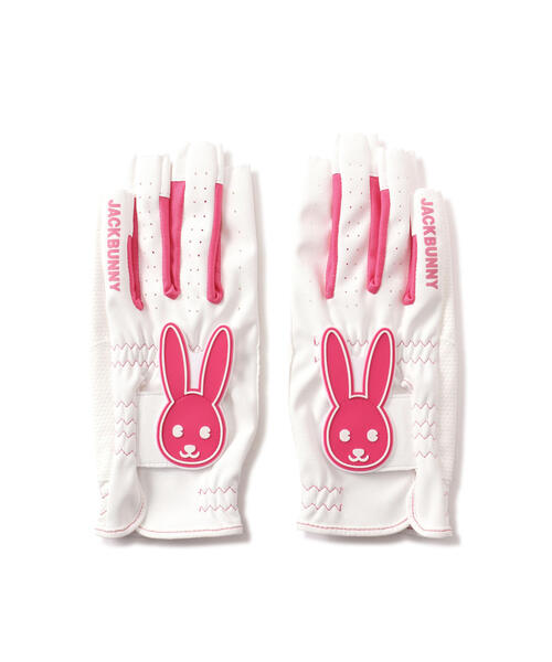 JACK BUNNY ゴルフグローブ ホワイト/オレンジ JACK BUNNY ゴルフグローブ ホワイト/オレンジ（Jack Bunny