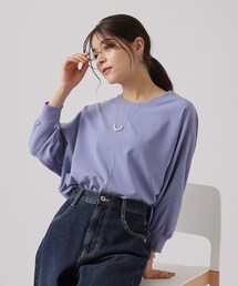 DRESKIP | ◆【洗える/イージーケア】リブ切替 ドルマンブラウス(シャツ/ブラウス)