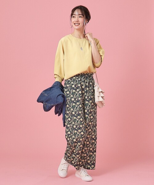 DRESKIP（ドレスキップ）の「◆【洗える/イージーケア】リブ切替 ドルマンブラウス（シャツ/ブラウス・レディース・ライトブルー/ライトベージュ/イエロー系その他/スモーキーグリーン系/ブラック/オレンジ系・00）」の7枚目の写真