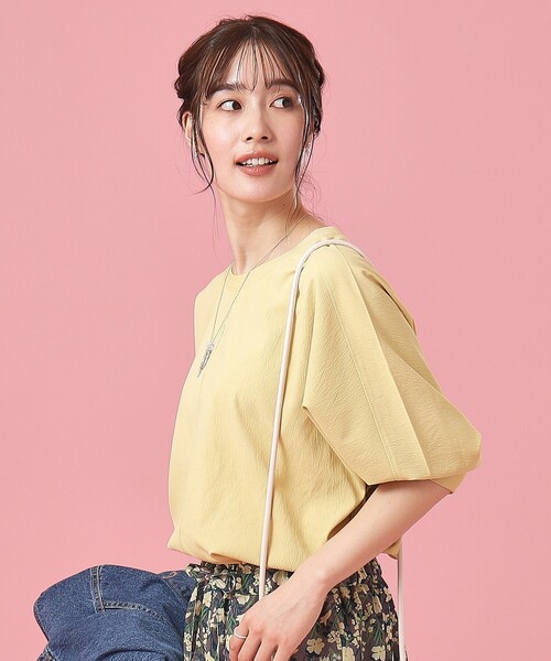 DRESKIP（ドレスキップ）の「◆【洗える/イージーケア】リブ切替 ドルマンブラウス（シャツ/ブラウス・レディース・ライトブルー/ライトベージュ/イエロー系その他/スモーキーグリーン系/ブラック/オレンジ系・00）」の8枚目の写真