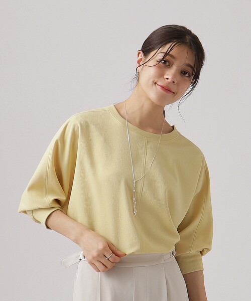 DRESKIP（ドレスキップ）の「◆【洗える/イージーケア】リブ切替 ドルマンブラウス（シャツ/ブラウス・レディース・ライトブルー/ライトベージュ/イエロー系その他/スモーキーグリーン系/ブラック/オレンジ系・00）」の11枚目の写真