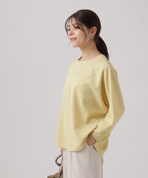 DRESKIP（ドレスキップ）の「◆【洗える/イージーケア】リブ切替 ドルマンブラウス（シャツ/ブラウス・レディース・ライトブルー/ライトベージュ/イエロー系その他/スモーキーグリーン系/ブラック/オレンジ系・00）」の13枚目の写真