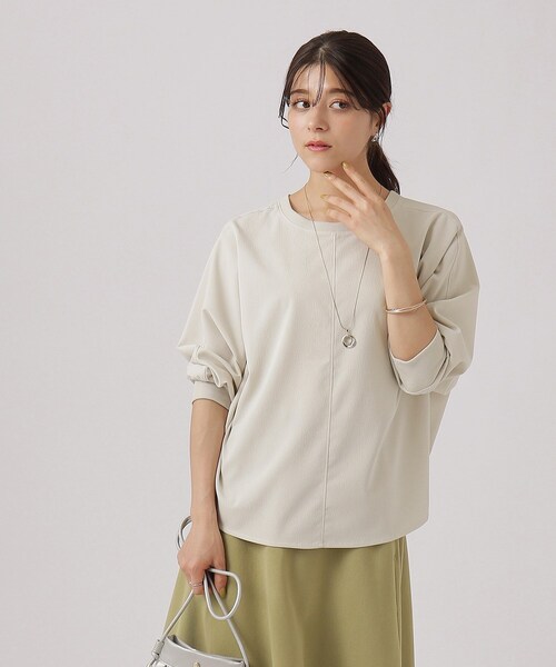 DRESKIP（ドレスキップ）の「◆【洗える/イージーケア】リブ切替 ドルマンブラウス（シャツ/ブラウス・レディース・ライトブルー/ライトベージュ/イエロー系その他/スモーキーグリーン系/ブラック/オレンジ系・00）」の18枚目の写真