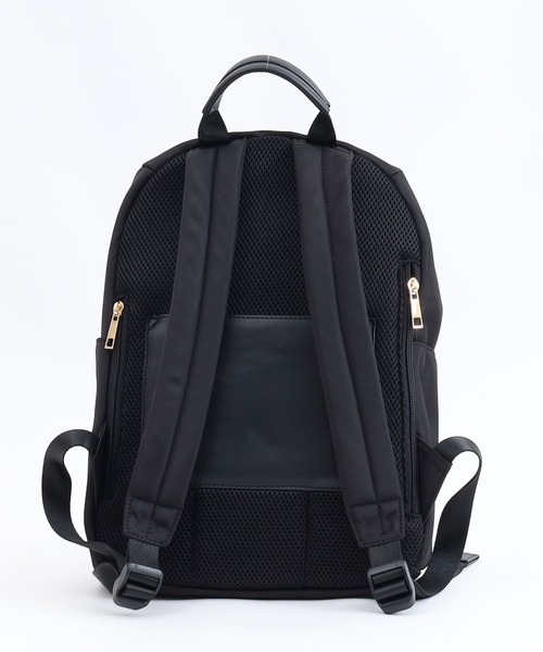 COOCO（クーコ）の「ポリエステル１０ポケットミディアムサイズリュック／Ａ４対応（バックパック/リュック・レディース・ネイビー/ブラック/カーキ/グレー・9）」の14枚目の写真