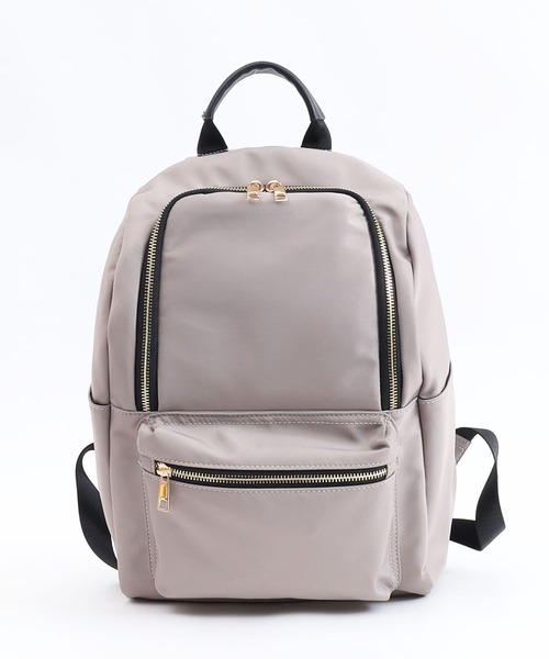COOCO（クーコ）の「ポリエステル１０ポケットミディアムサイズリュック／Ａ４対応（バックパック/リュック・レディース・ネイビー/ブラック/カーキ/グレー・9）」の16枚目の写真