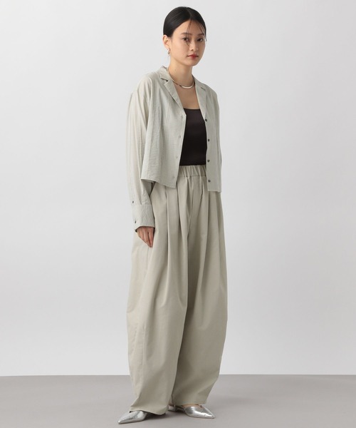 A part by（アパートバイ）の「カイキンシアーショートシャツ（シャツ/ブラウス・レディース・ブラック/オフホワイト/グレー系その他/ライトベージュ・FREE）」の18枚目の写真