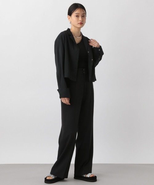 A part by（アパートバイ）の「カイキンシアーショートシャツ（シャツ/ブラウス・レディース・ブラック/オフホワイト/グレー系その他/ライトベージュ・FREE）」の15枚目の写真