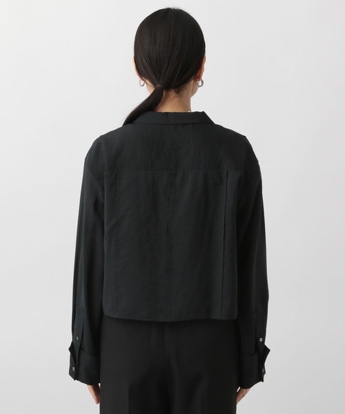 A part by（アパートバイ）の「カイキンシアーショートシャツ（シャツ/ブラウス・レディース・ブラック/オフホワイト/グレー系その他/ライトベージュ・FREE）」の12枚目の写真