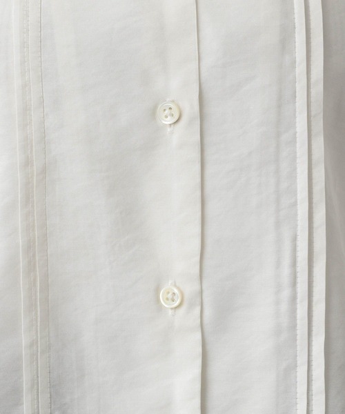 A part by（アパートバイ）の「カイキンシアーショートシャツ（シャツ/ブラウス・レディース・ブラック/オフホワイト/グレー系その他/ライトベージュ・FREE）」の6枚目の写真