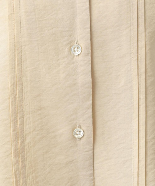 A part by（アパートバイ）の「カイキンシアーショートシャツ（シャツ/ブラウス・レディース・ブラック/オフホワイト/グレー系その他/ライトベージュ・FREE）」の5枚目の写真