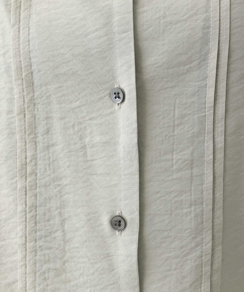 A part by（アパートバイ）の「カイキンシアーショートシャツ（シャツ/ブラウス・レディース・ブラック/オフホワイト/グレー系その他/ライトベージュ・FREE）」の19枚目の写真