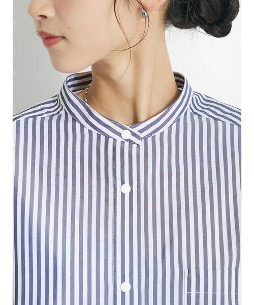 CRAFT STANDARD BOUTIQUE（クラフトスタンダードブティック）の「プランサーボタンシャツワンピース（シャツワンピース・レディース・ブラック系その他2/ブルー系その他6/オフホワイト/サックスブルー系3・FREE）」の12枚目の写真