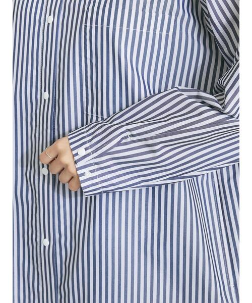 CRAFT STANDARD BOUTIQUE（クラフトスタンダードブティック）の「プランサーボタンシャツワンピース（シャツワンピース・レディース・ブラック系その他2/ブルー系その他6/オフホワイト/サックスブルー系3・FREE）」の14枚目の写真