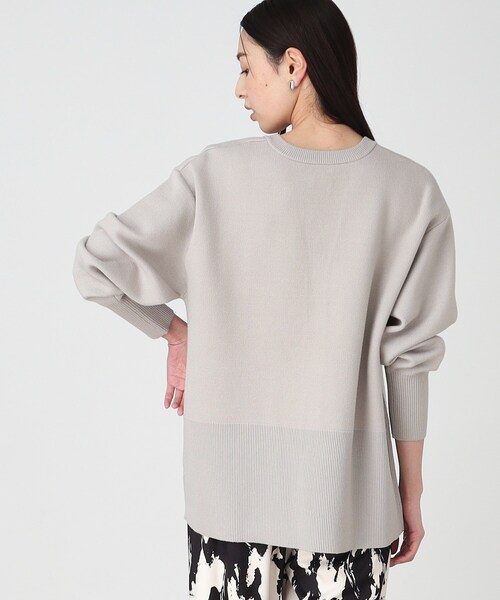 THE SHOP TK (ザ ショップ ティーケー )の「◆キーネックミドル丈カーデ【手洗い可】(カーディガン/ボレロ・レディース・ライトグレー/ライトグリーン/スミクロ・12/13)」の13枚目の写真
