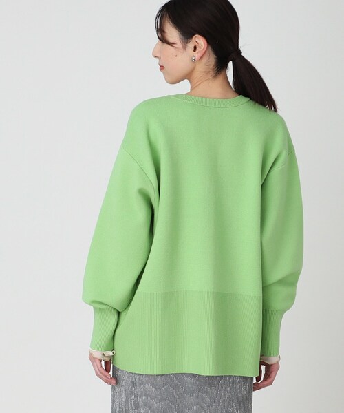 THE SHOP TK (ザ ショップ ティーケー )の「◆キーネックミドル丈カーデ【手洗い可】(カーディガン/ボレロ・レディース・ライトグレー/ライトグリーン/スミクロ・12/13)」の21枚目の写真