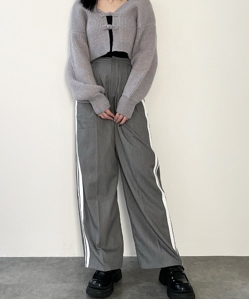 Reurie'（レウリィ）の「ジャージラインダブルタックパンツ／jersey