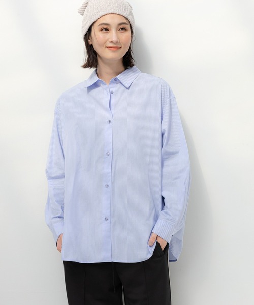 LAKOLE(ラコレ)の「ストライプシャツ / 106441(シャツ/ブラウス・レディース・オフホワイト/サックスブルー/ライトブルー/ライトグリーン・SMALL/MEDIUM)」の12枚目の写真