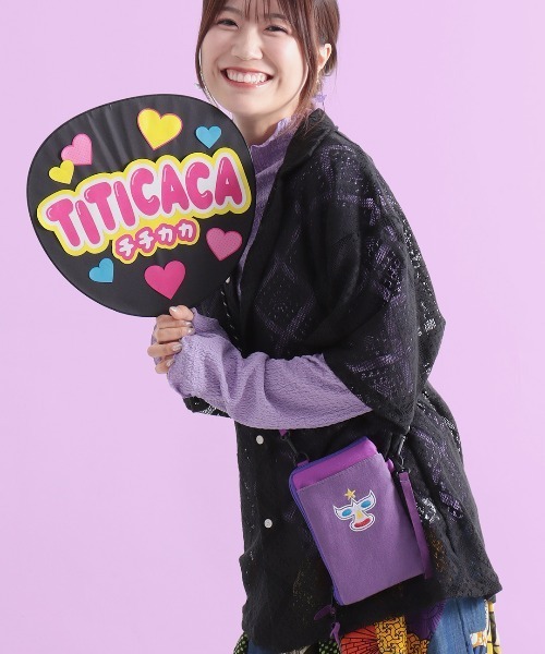 チチカカ（チチカカ）の「ルチャ刺繍ショルダーポーチ（ショルダー