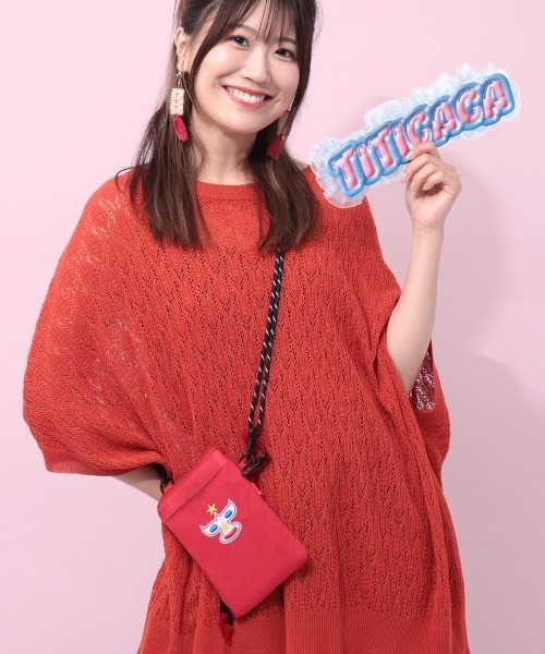 チチカカ（チチカカ）の「ルチャ刺繍ショルダーポーチ（ショルダー