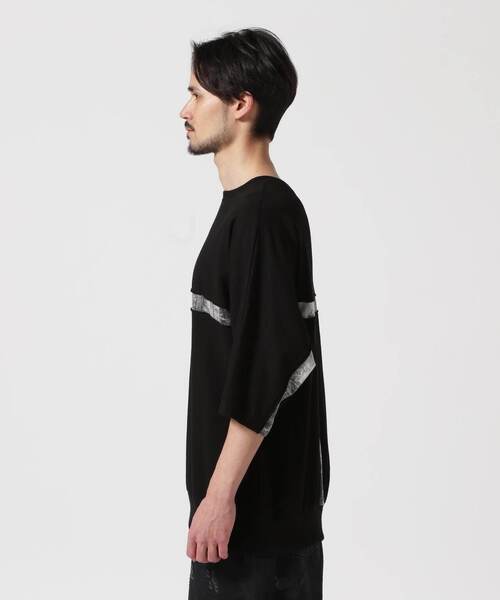 KMRii（ケムリ）の「KMRii/ケムリ/Back Cross Dolman Top（Tシャツ/カットソー・メンズ・ブラック・2）」の5枚目の写真