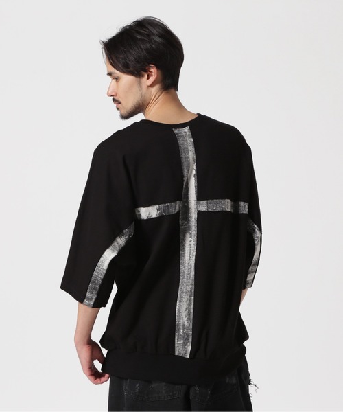 KMRii（ケムリ）の「KMRii/ケムリ/Back Cross Dolman Top（Tシャツ/カットソー・メンズ・ブラック・2）」の8枚目の写真