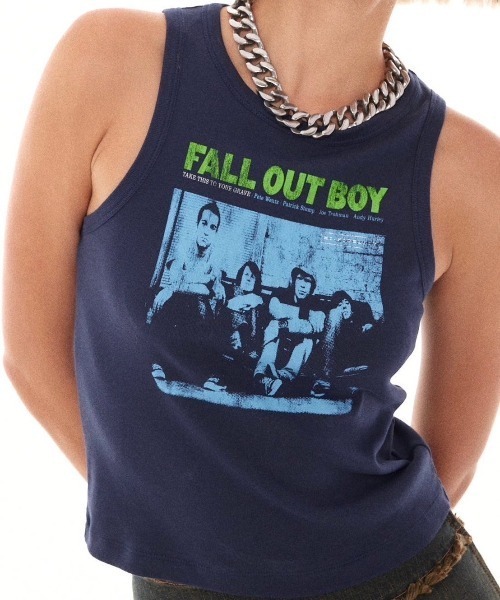 【セール】ストリートファッション Y2Kファッション Basic Pleasure Mode ベーシックプレジャーモード FALL OUT TANK タンクトップ ノースリーブ スリーブレス プリントロゴ 袖なしトップス アメリカンスリーブ（タンクトップ）｜Basic Pleasure Mode（ベーシックプレジャーモード） pattayablatt.com