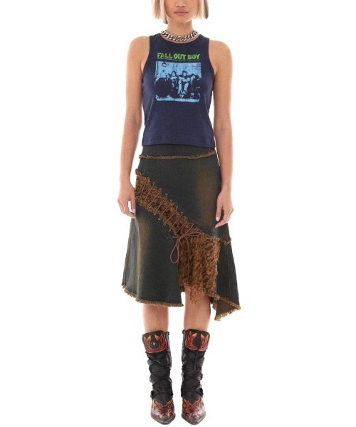 【セール】ストリートファッション Y2Kファッション Basic Pleasure Mode ベーシックプレジャーモード FALL OUT TANK タンクトップ ノースリーブ スリーブレス プリントロゴ 袖なしトップス アメリカンスリーブ（タンクトップ）｜Basic Pleasure Mode（ベーシックプレジャーモード） pattayablatt.com