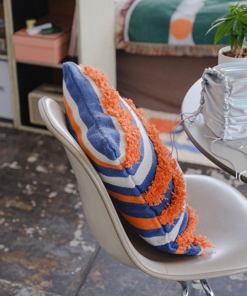 BIRTHDAY BAR（バースデイバー）の「【SAHIR サヒール】Cushion fringe cover クッションカバー（クッション/クッションカバー・レディース・グリーン/ブルー・フリー）」の5枚目の写真