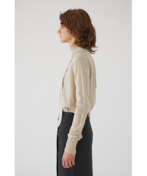 RIM.ARK（リムアーク）の「Classic tie knit クラシックタイニット（ニット/セーター・レディース・ブラック/ライトベージュ/ライトブルー・FREE）」の18枚目の写真