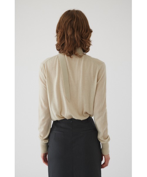 RIM.ARK（リムアーク）の「Classic tie knit クラシックタイニット（ニット/セーター・レディース・ブラック/ライトベージュ/ライトブルー・FREE）」の19枚目の写真